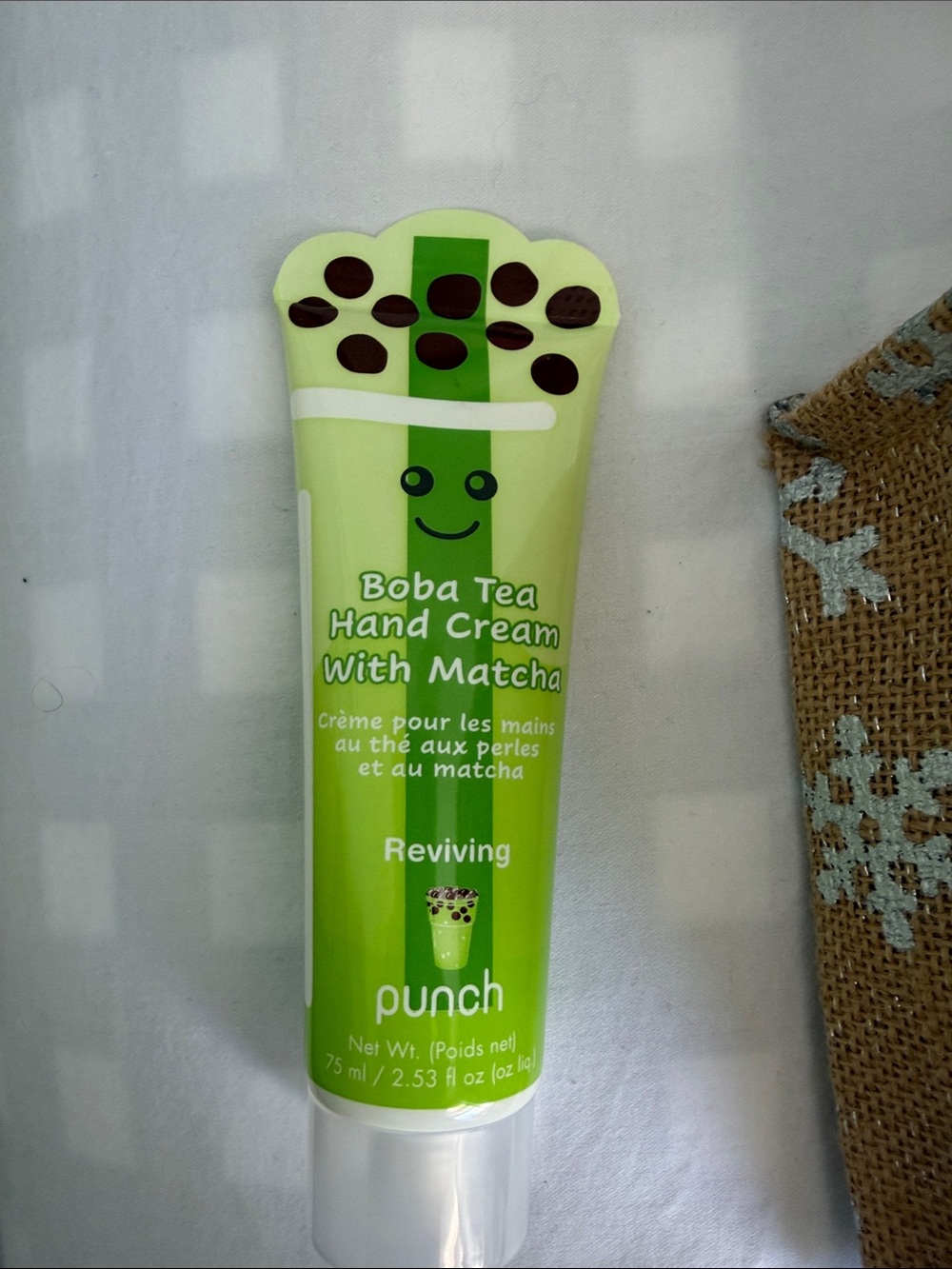 Boba Tea Hand Cream with Matcha - Green